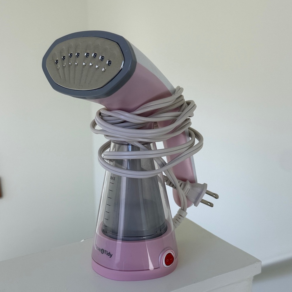Pink Handheld Garment Steamer
